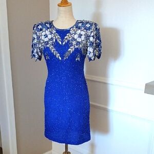 Stenay Sequin Floral Mini Dress